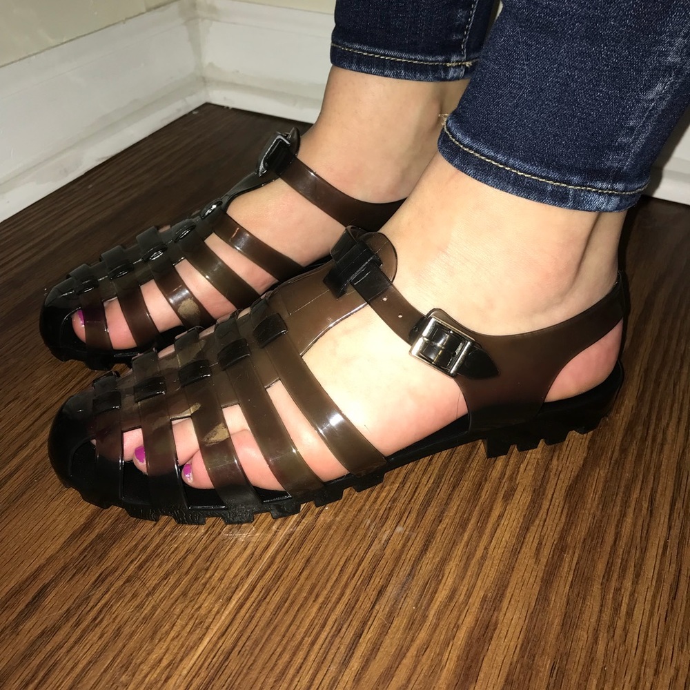 Black Jelly sandals